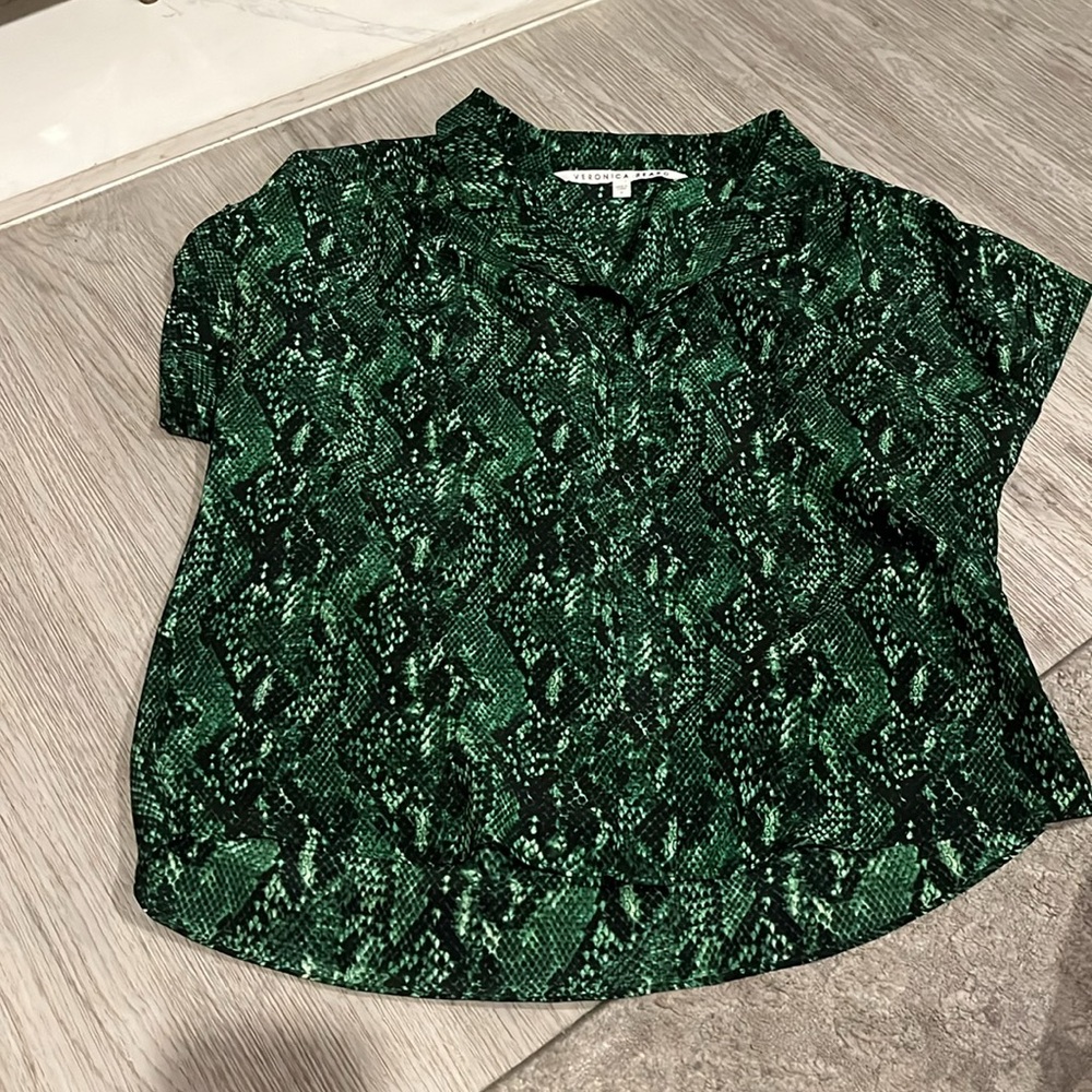 Like New Veronica Beard Merci Python Print Silk B… - image 2